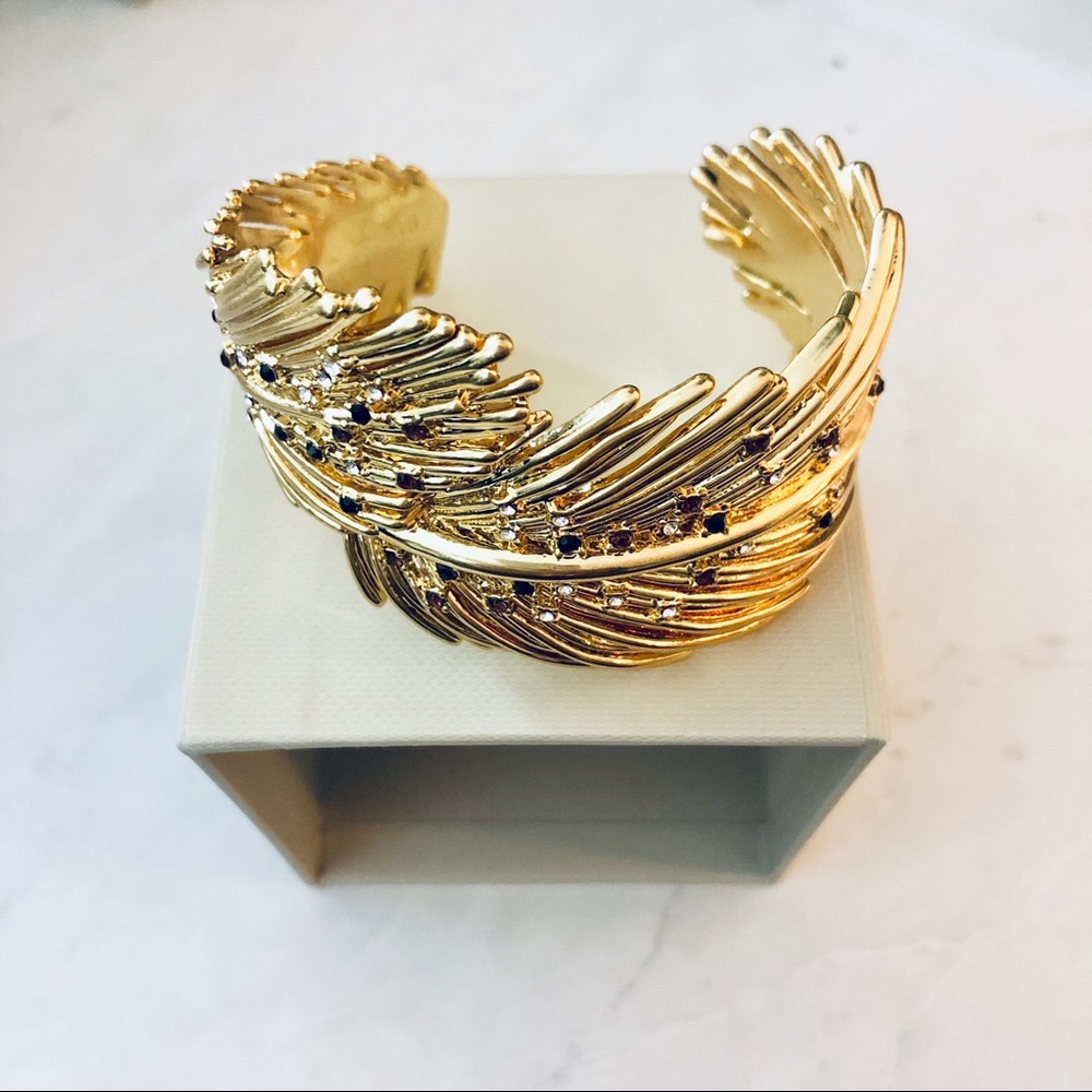 INDIA HICKS NWT Wild Feather Cuff - Picture 4 of 4
